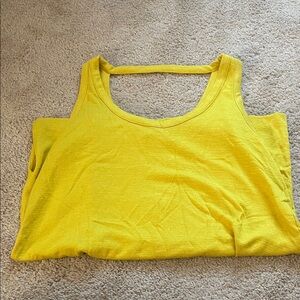 LOFT Muted Yellow Tank Top